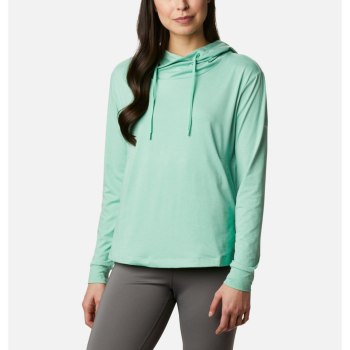 Columbia Ženske Majice S Kapuljačom - PFG Slack Water Knit Zelene | OLPE-90483